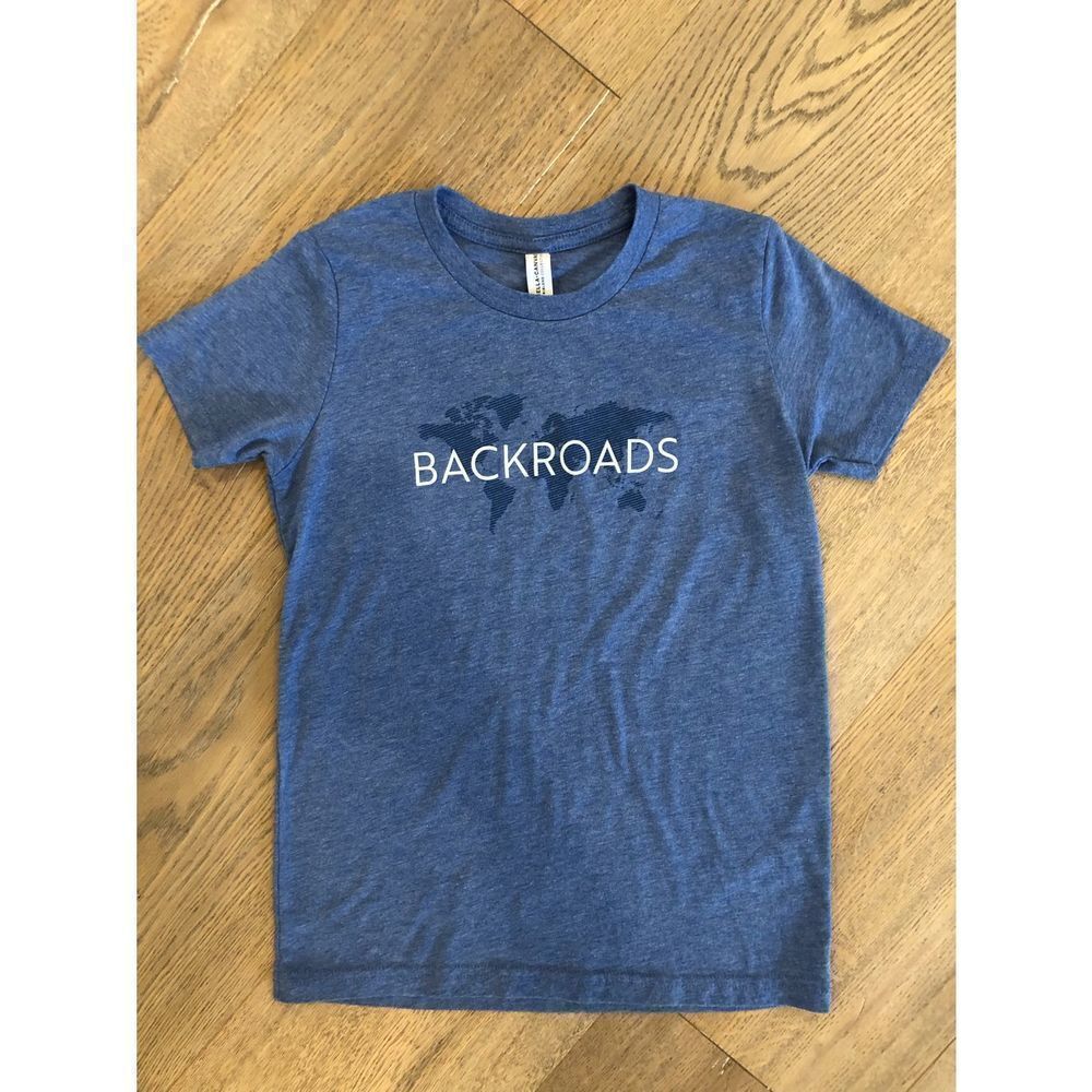 Backroads Blue T-Shirt, Youth M (10-12)